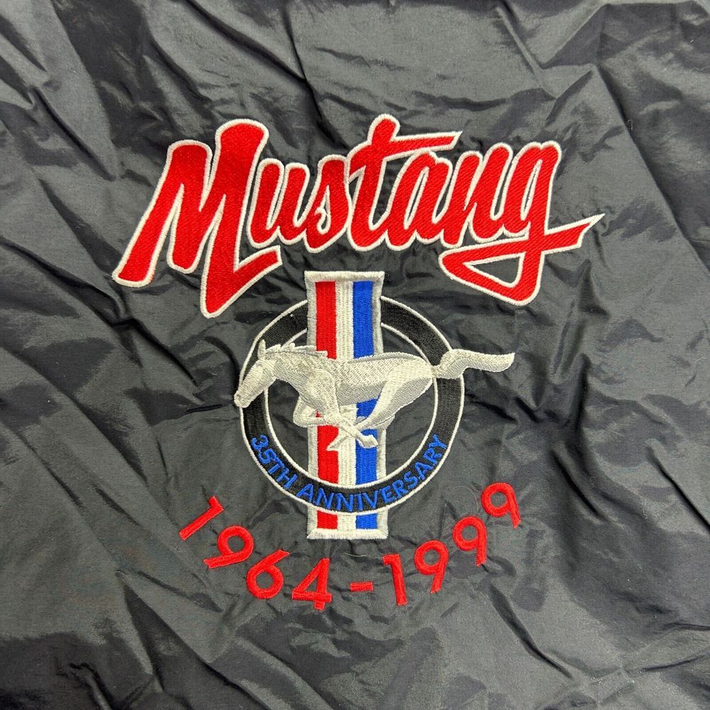 Vintage Crown 1999 Ford Mustang 35th Anniversary Jacket Men's Medium Made In USA - Picture 6 of 8